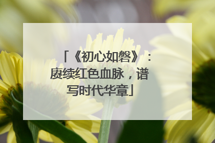 《初心如磐》：赓续红色血脉，谱写时代华章