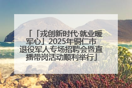 「戎创新时代·就业暖军心」2025年铜仁市退役军人专场招聘会暨直播带岗活动顺利举行