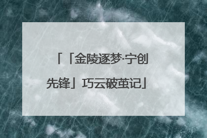 「金陵逐梦·宁创先锋」巧云破茧记