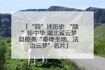 “简”述历史 “牍”懂中华 湖北省云梦县擦亮“秦律圣地、法治云梦”名片