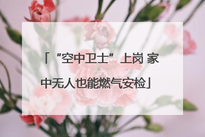 “空中卫士”上岗 家中无人也能燃气安检