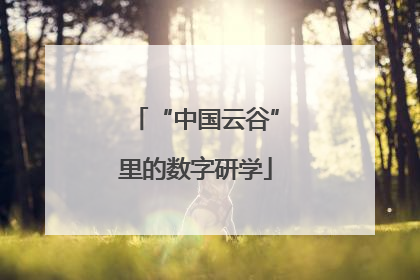 “中国云谷”里的数字研学
