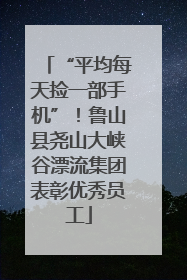 “平均每天捡一部手机”！鲁山县尧山大峡谷漂流集团表彰优秀员工