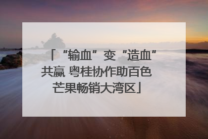 “输血”变“造血”共赢 粤桂协作助百色芒果畅销大湾区