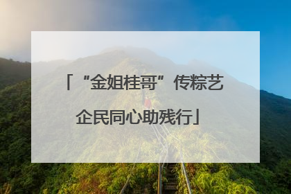 “金姐桂哥”传粽艺 企民同心助残行