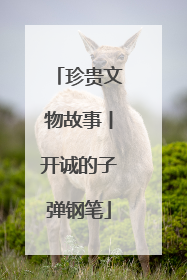 珍贵文物故事丨开诚的子弹钢笔