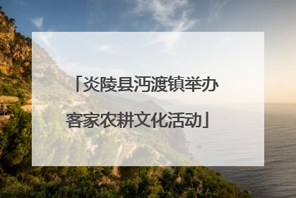 炎陵县沔渡镇举办客家农耕文化活动