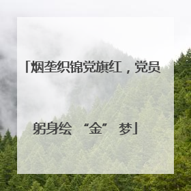 烟垄织锦党旗红，党员躬身绘 “金” 梦