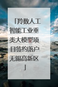 羚数人工智能工业垂类大模型项目签约落户无锡高新区
