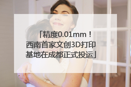 精度0.01mm！西南首家文创3D打印基地在成都正式投运