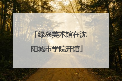 绿岛美术馆在沈阳城市学院开馆