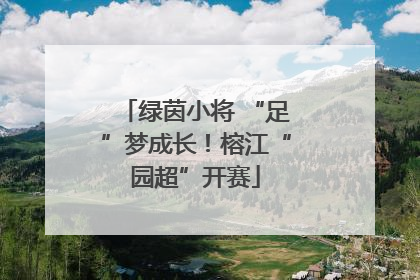 绿茵小将 “足”梦成长！榕江“园超”开赛