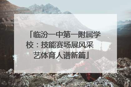 临汾一中第一附属学校：技能赛场展风采 艺体育人谱新篇