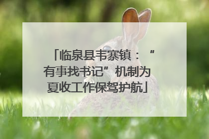 临泉县韦寨镇：“有事找书记”机制为夏收工作保驾护航