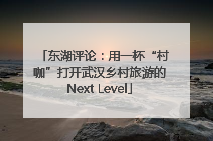 东湖评论：用一杯“村咖”打开武汉乡村旅游的Next Level