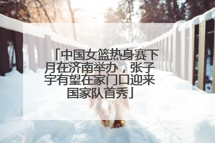 中国女篮热身赛下月在济南举办，张子宇有望在家门口迎来国家队首秀