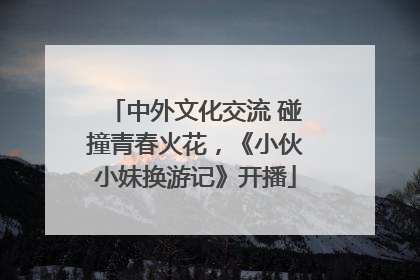 中外文化交流 碰撞青春火花，《小伙小妹换游记》开播