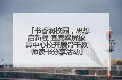 书香润校园，思想启新程 宜宾翠屏象鼻中心校开展骨干教师读书分享活动