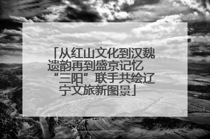 从红山文化到汉魏遗韵再到盛京记忆 “三阳”联手共绘辽宁文旅新图景