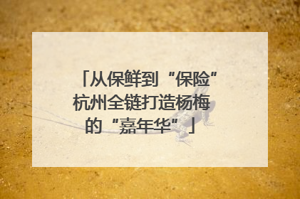 从保鲜到“保险” 杭州全链打造杨梅的“嘉年华”