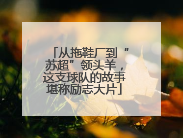 从拖鞋厂到“苏超”领头羊，这支球队的故事堪称励志大片