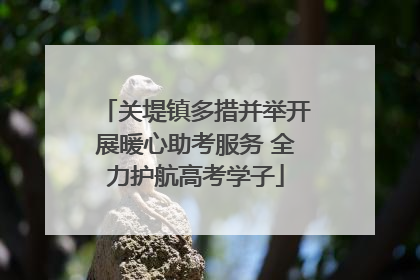 关堤镇多措并举开展暖心助考服务 全力护航高考学子