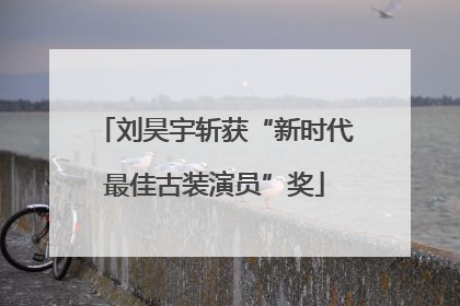 刘昊宇斩获“新时代最佳古装演员”奖