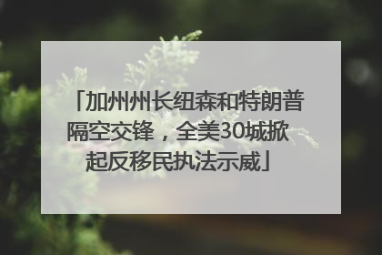 加州州长纽森和特朗普隔空交锋，全美30城掀起反移民执法示威