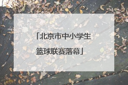 北京市中小学生篮球联赛落幕