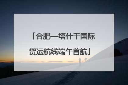 合肥—塔什干国际货运航线端午首航