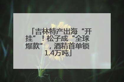 吉林特产出海“开挂”！松子成“全球爆款”，酒精首单锁1.4万吨