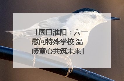 周口淮阳：六一慰问特殊学校 温暖童心共筑未来