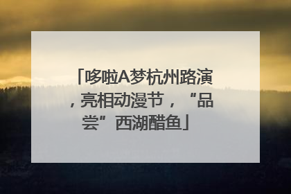 哆啦A梦杭州路演，亮相动漫节，“品尝”西湖醋鱼