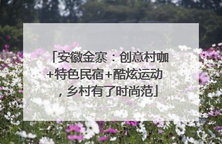 安徽金寨：创意村咖+特色民宿+酷炫运动，乡村有了时尚范