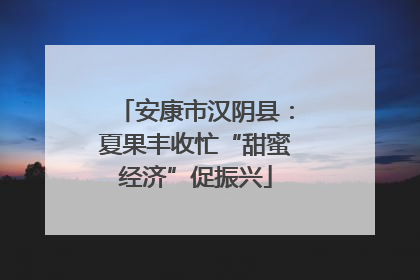 安康市汉阴县：夏果丰收忙“甜蜜经济”促振兴