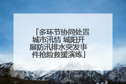 多环节协同处置城市汛情 城阳开展防汛排水突发事件抢险救援演练