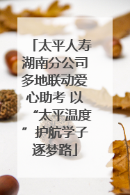 太平人寿湖南分公司多地联动爱心助考 以“太平温度”护航学子逐梦路