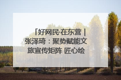 好网民·在东营｜张泽琦：聚势赋能文旅宣传矩阵 匠心绘就东营诗与远方