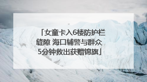 女童卡入6楼防护栏缝隙 海口辅警与群众5分钟救出获赠锦旗