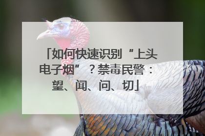 如何快速识别“上头电子烟”？禁毒民警：望、闻、问、切