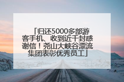 归还5000多部游客手机、收到近千封感谢信！尧山大峡谷漂流集团表彰优秀员工