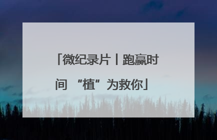 微纪录片丨跑赢时间 “植”为救你
