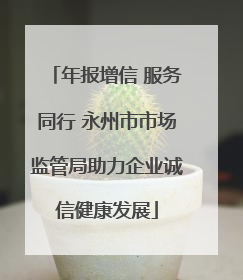 年报增信 服务同行 永州市市场监管局助力企业诚信健康发展