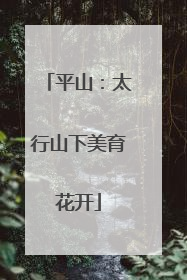 平山：太行山下美育花开