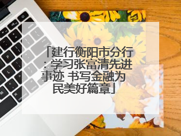 建行衡阳市分行：学习张富清先进事迹 书写金融为民美好篇章