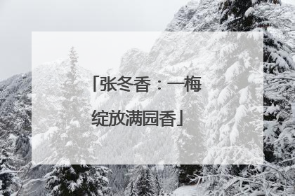 张冬香：一梅绽放满园香
