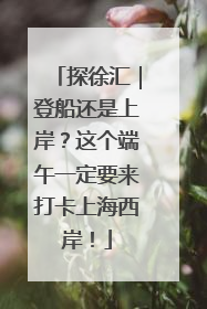 探徐汇｜登船还是上岸？这个端午一定要来打卡上海西岸！
