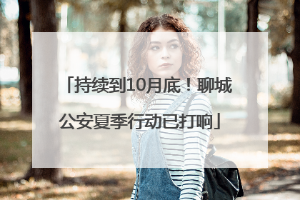 持续到10月底！聊城公安夏季行动已打响