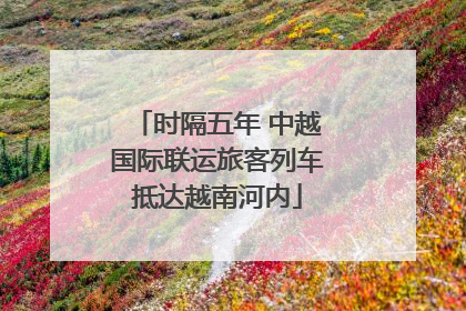 时隔五年 中越国际联运旅客列车抵达越南河内