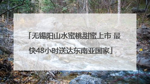 无锡阳山水蜜桃甜蜜上市 最快48小时送达东南亚国家